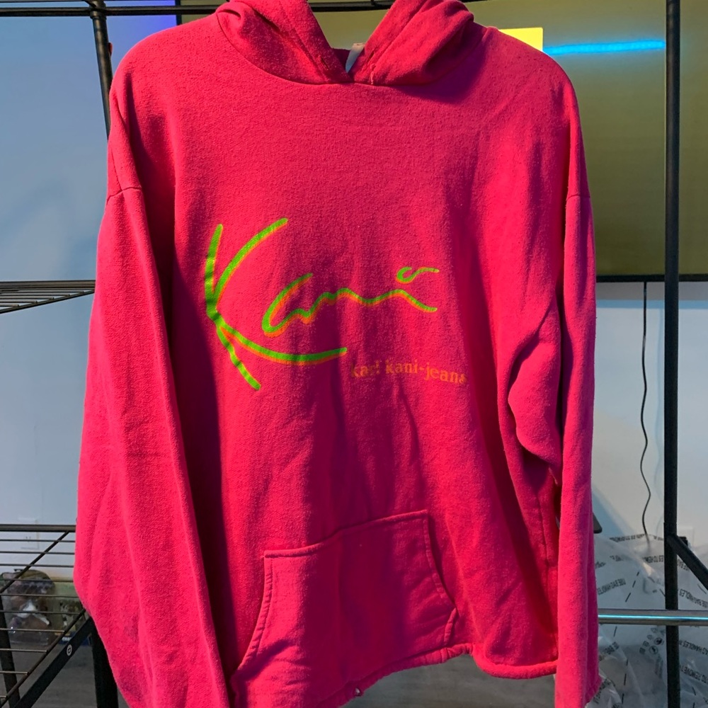 Karl Kani-jeans pink hoodie